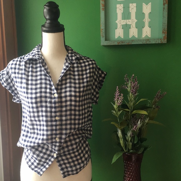 Old Navy Tops - BOGO Button down gingham shirt